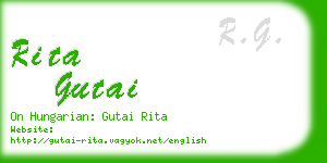 rita gutai business card